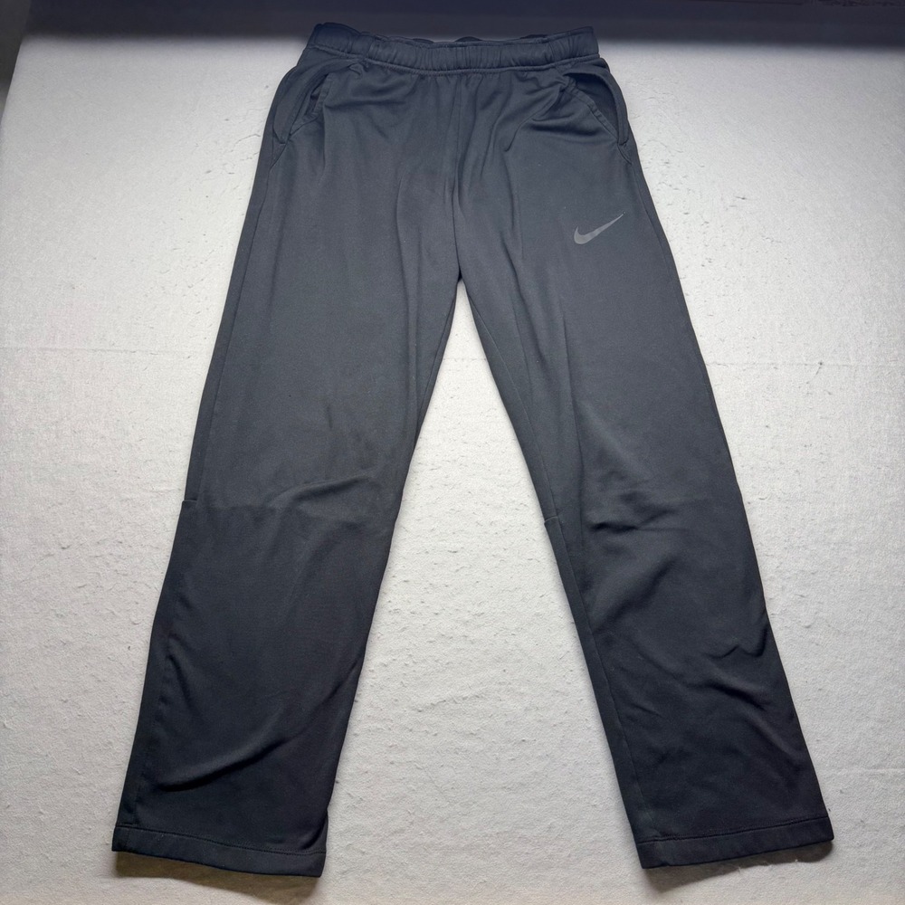 Nike Pants Mens M Black Dri-FIT Standard Fit Tall Training Athletic Trousers